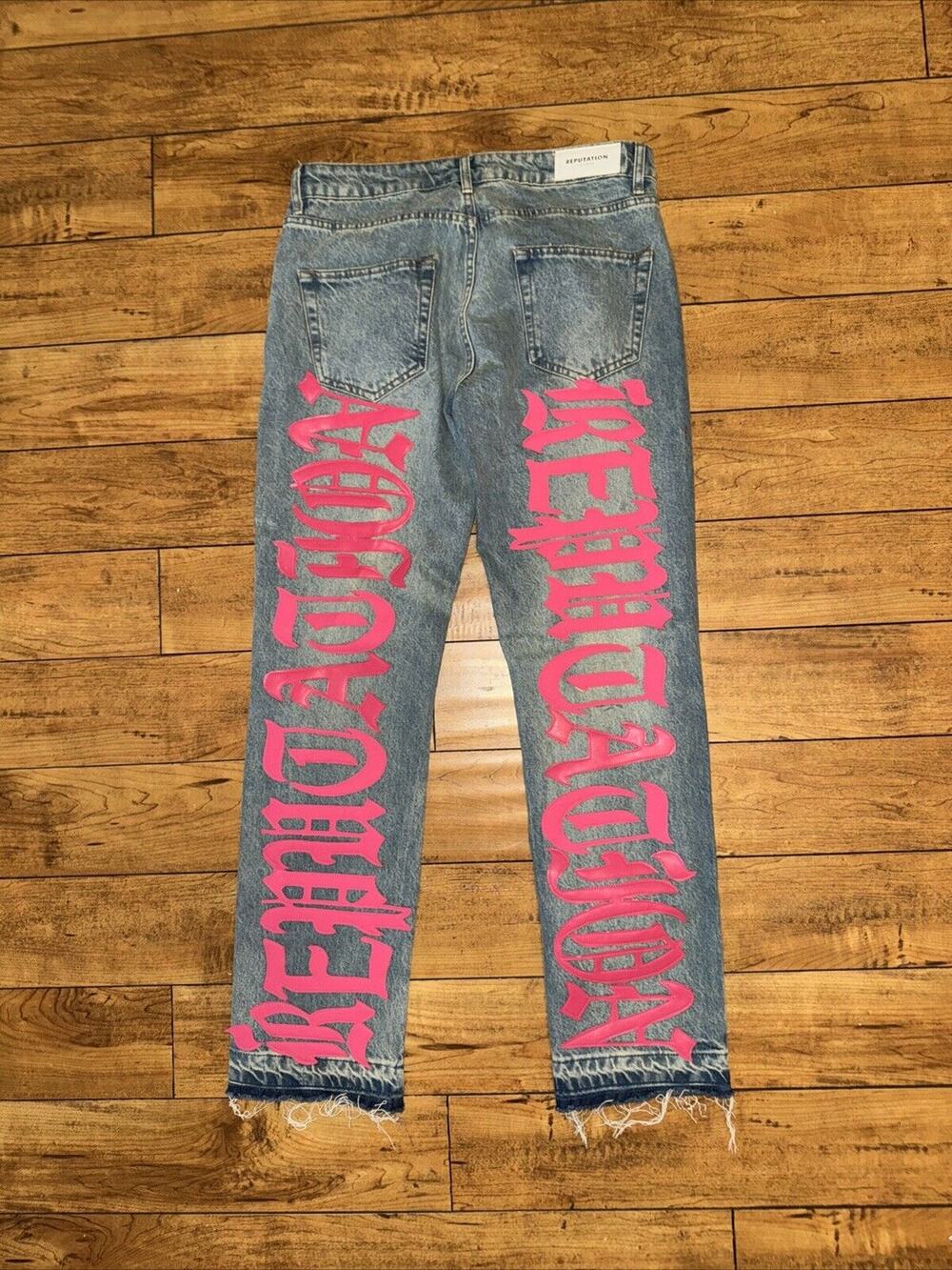 Reputation Studios Blue Denim Jeans Medium 32x33